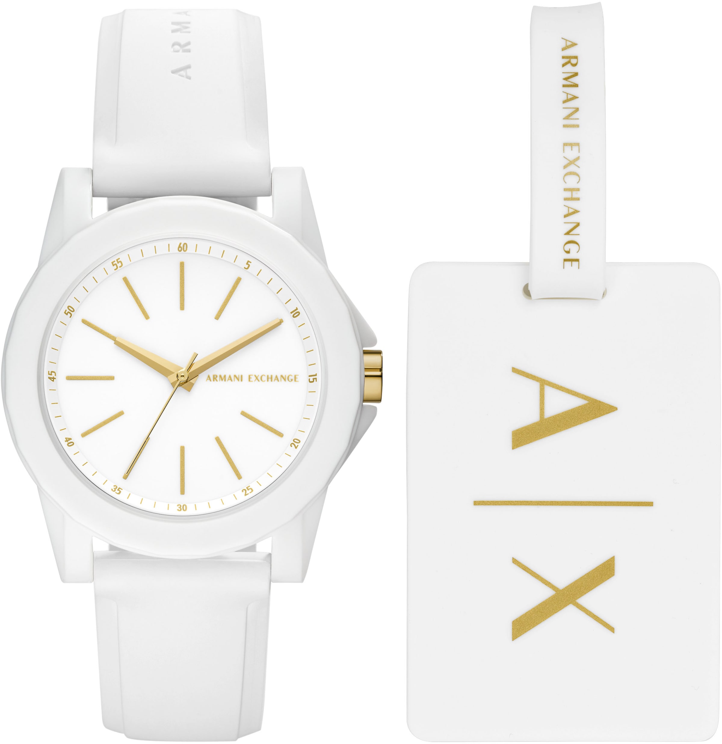 ARMANI EXCHANGE Analog watch in White: front