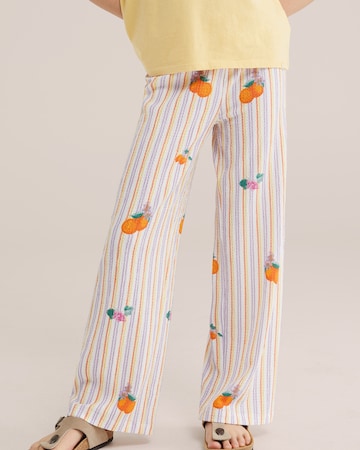 WE Fashion Regularen Hlače | vijolična barva: sprednja stran