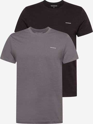 Calvin Klein Jeans Regular Fit T-Shirt in Grau: predná strana