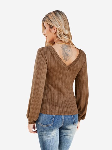 Cupshe Blouse in Brown