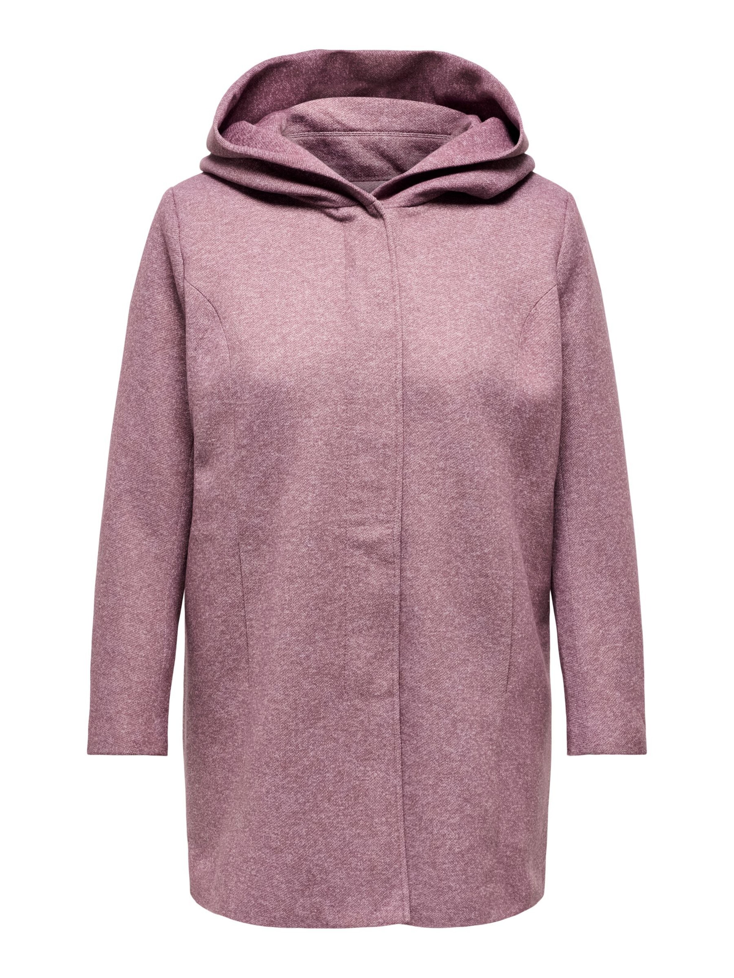 Manteau mi-saison ONLY Carmakoma en violet : devant