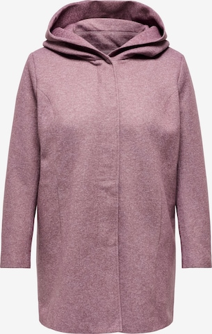 Manteau mi-saison ONLY Carmakoma en violet : devant