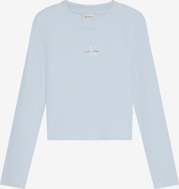 T-shirt Calvin Klein Jeans en bleu : devant