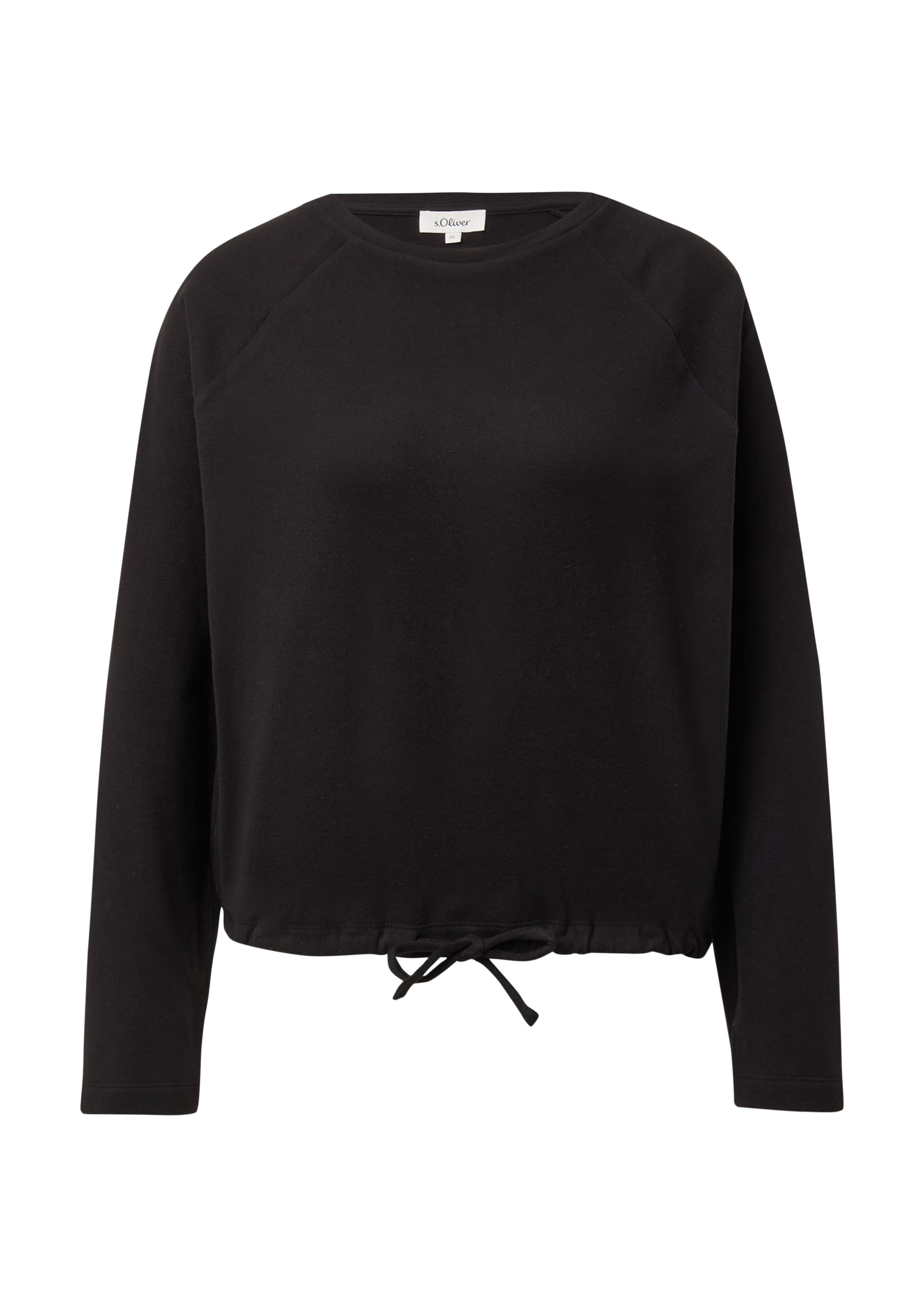 Sweat-shirt s.Oliver en noir : devant