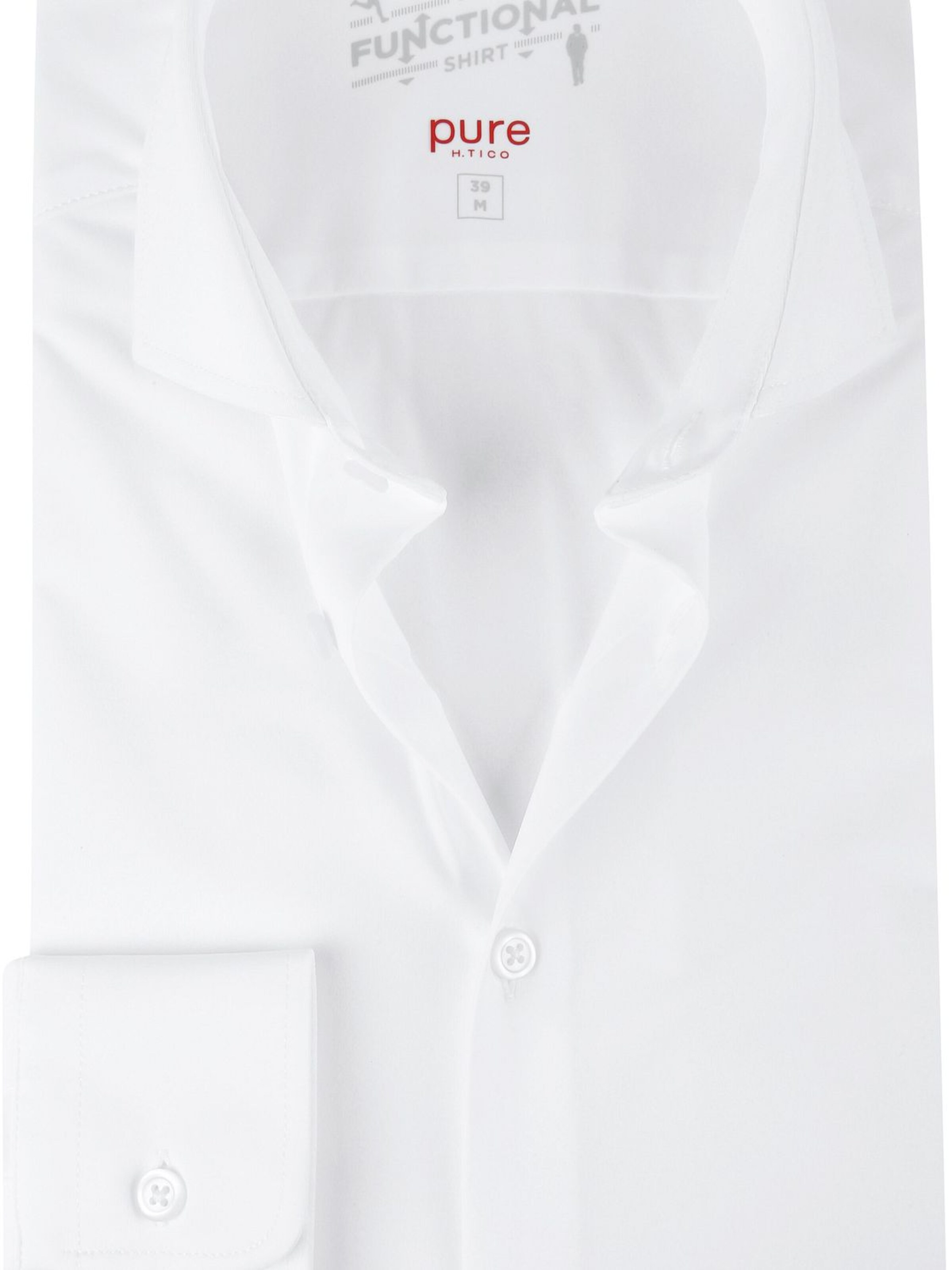 PURE Slim fit Overhemd in Wit