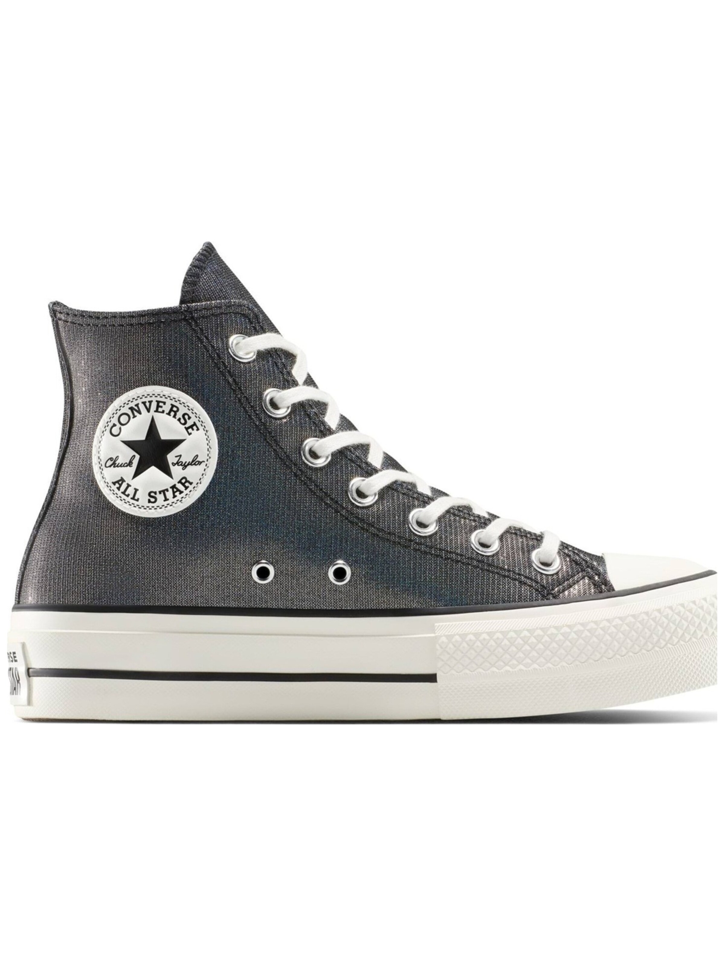 CONVERSE High-top trainers 'Converse Chuck Taylor All Star Lift Platform Sparkle' in Grey: front