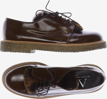 AGL Attilio Giusti Leombruni Halbschuh 37 in Braun: Vorderseite