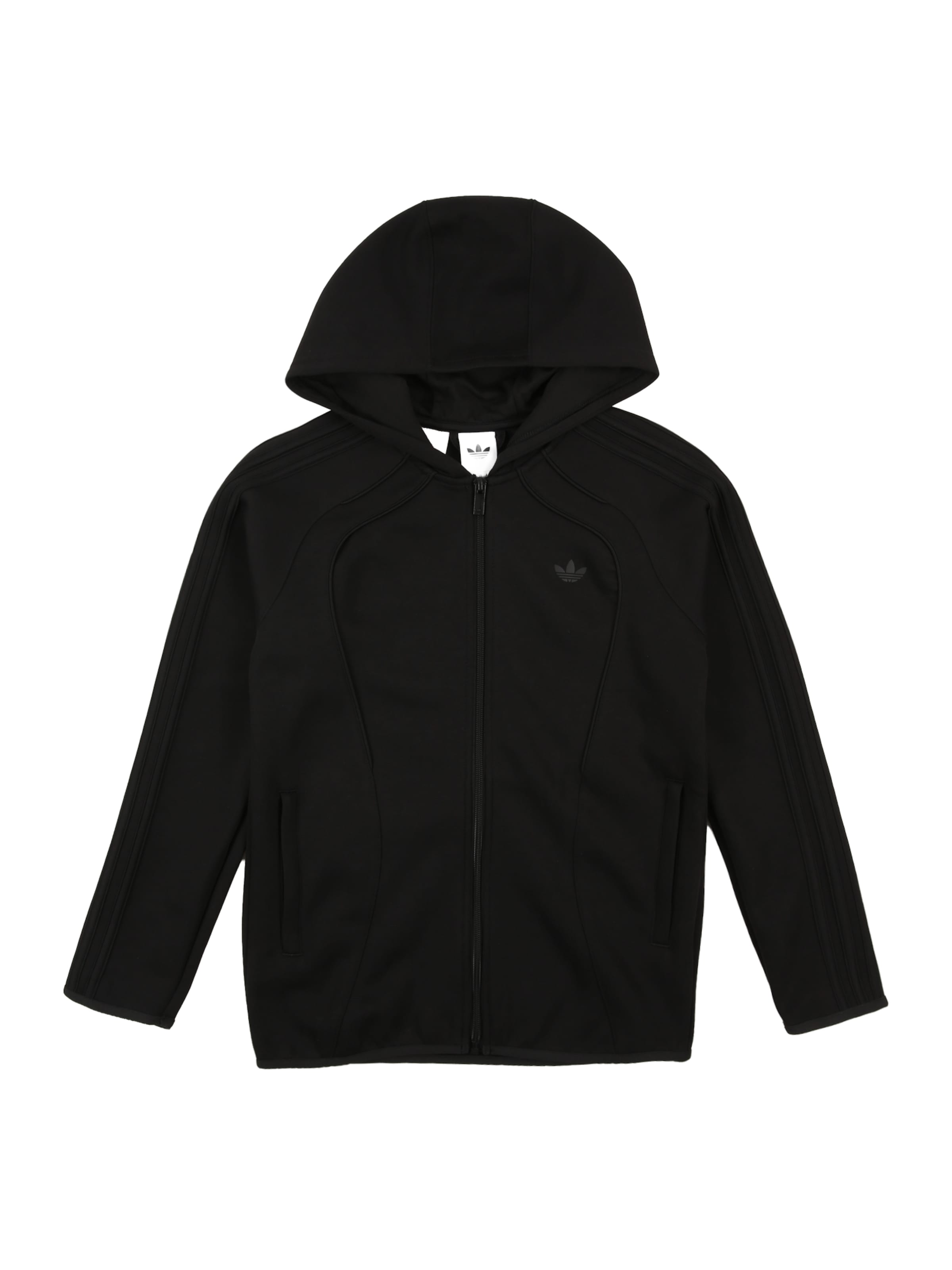 Veste de survêtement 'Spacer' ADIDAS ORIGINALS en noir : devant