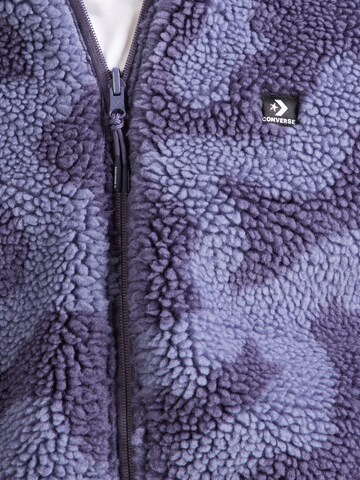 Jachetă  fleece de la CONVERSE pe mov