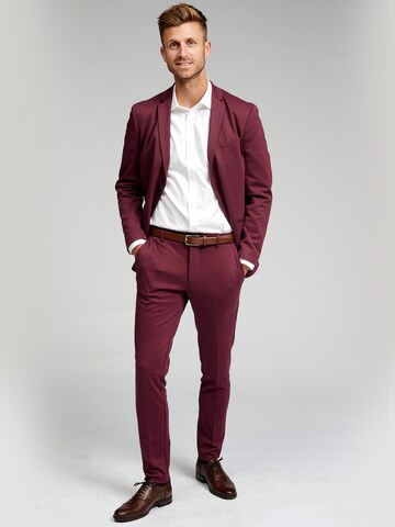 TeeShoppen Slim fit Pleated Pants in Red