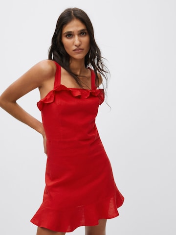 MANGO Letní šaty 'Gusi' – červená: přední strana