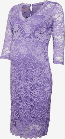 Robe de cocktail MAMALICIOUS en violet : devant