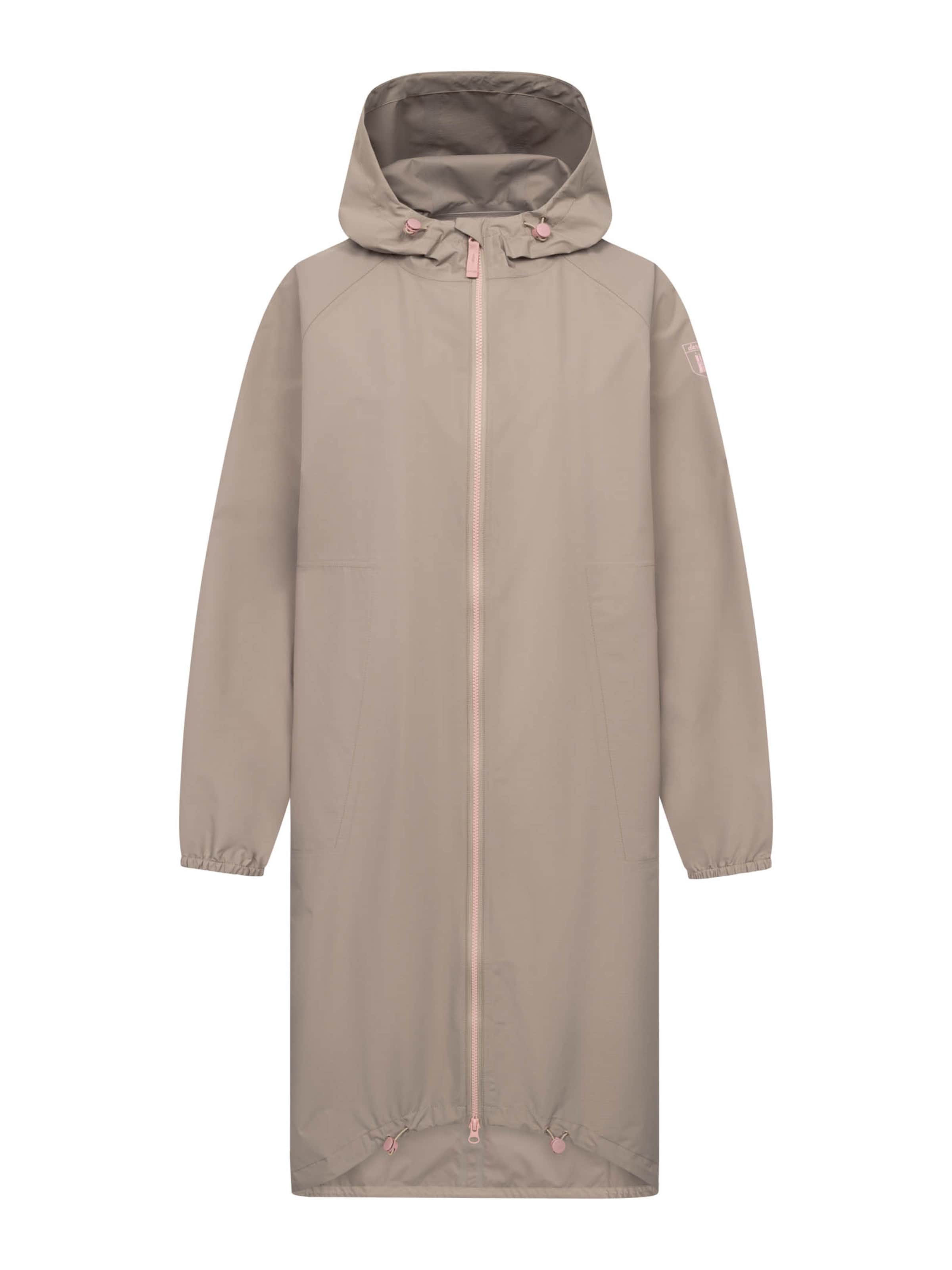 Derbe Regenjacke 'Kapby' in Beige: Vorderseite