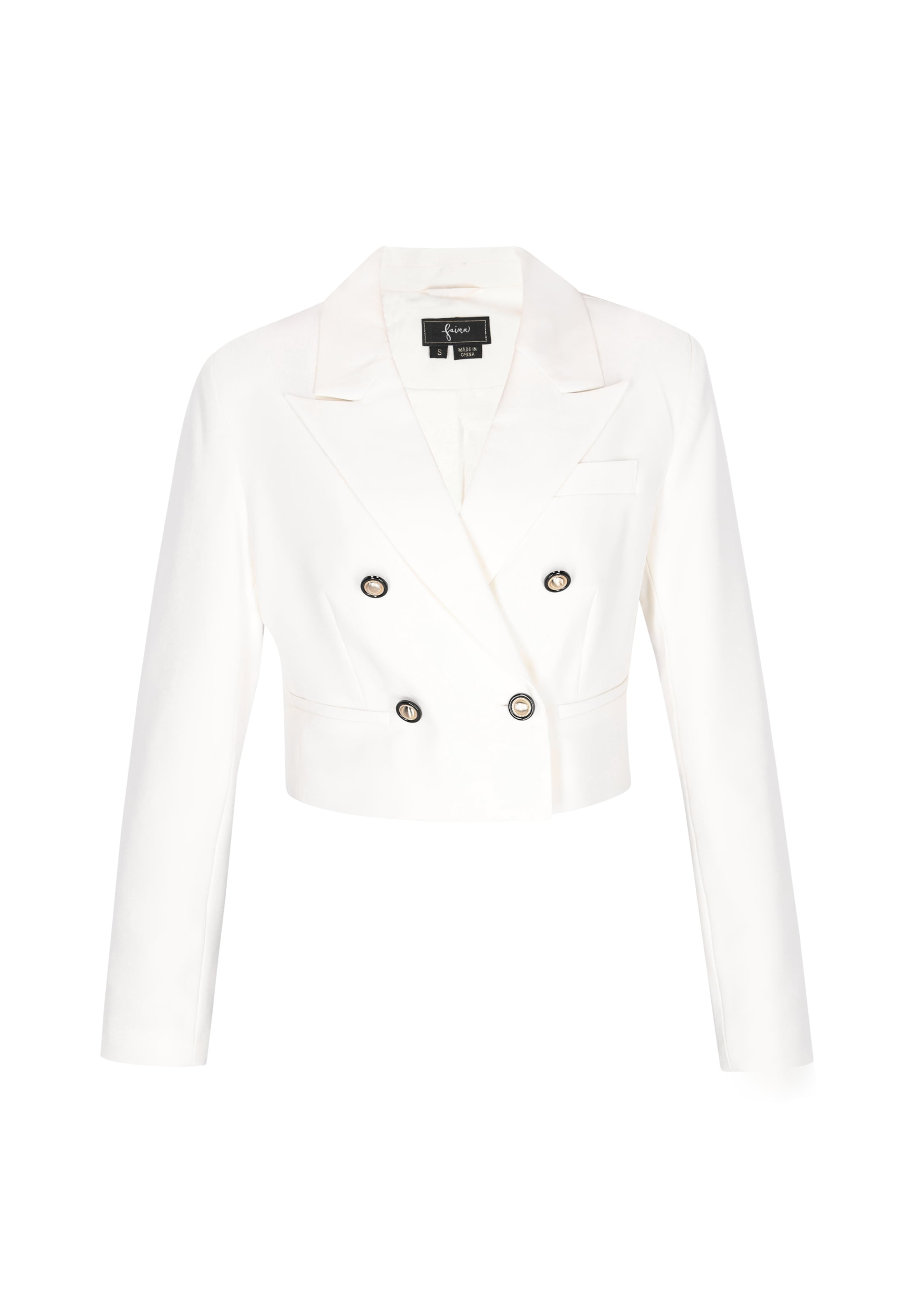 faina - Blazer en blanco: frente