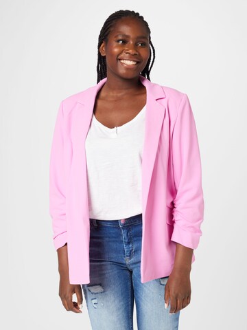 Blazer 'CAROLINA DIANA' di ONLY Carmakoma in rosa: frontale