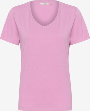Maglietta 'Naia' di Cream in rosa: frontale