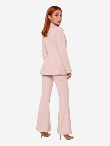 I AM Regular Trousers with creases 'Pantaloni Svasati PE26100' in Pink