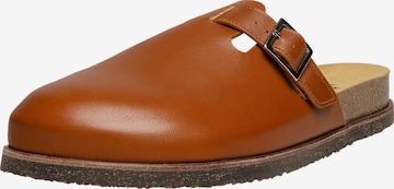 Henry Stevens Mules 'Drew P' in Brown: front