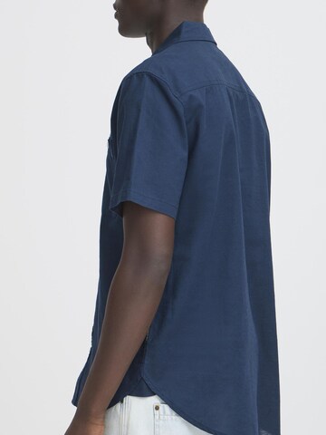 Coupe regular Chemise ' BHBAY LINEN ' BLEND en bleu