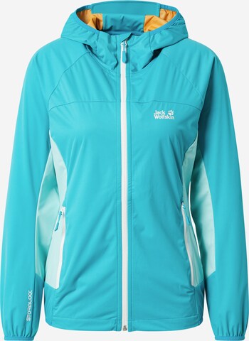 JACK WOLFSKIN Outdoor Jacket 'EAGLE PEAK II' in Blue: front