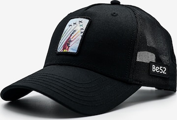 Be52 - Gorra 'Scuderia' en negro: frente