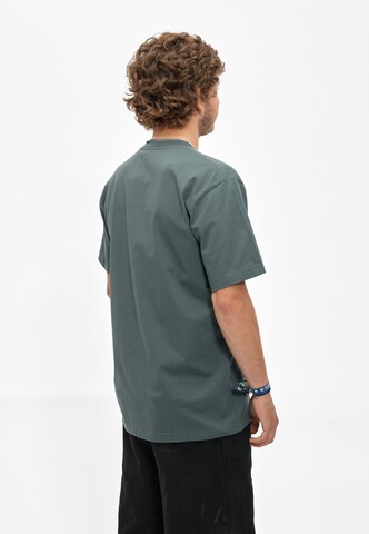Cleptomanicx Shirt 'Always the Sun..' in Green