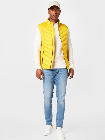 TOM TAILOR Vest in Yellow