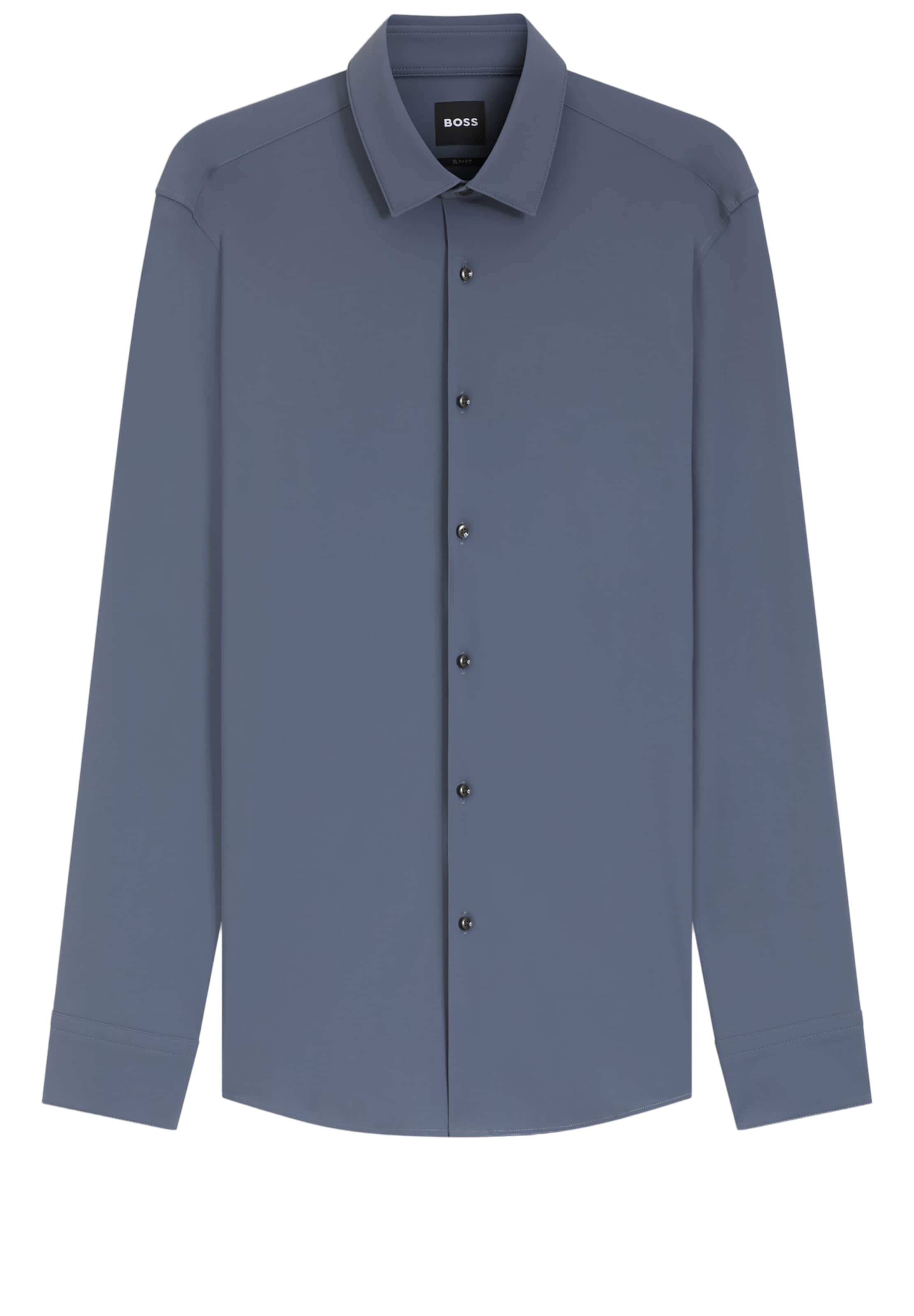 BOSS Businesshemd in Blau: Vorderseite