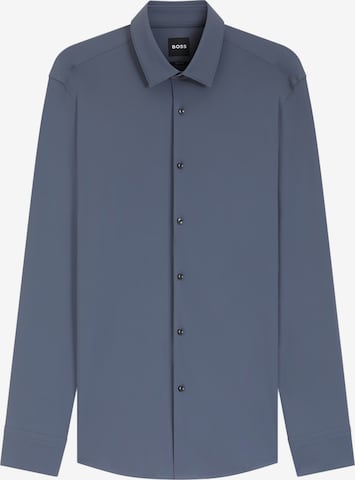 BOSS Businesshemd in Blau: Vorderseite