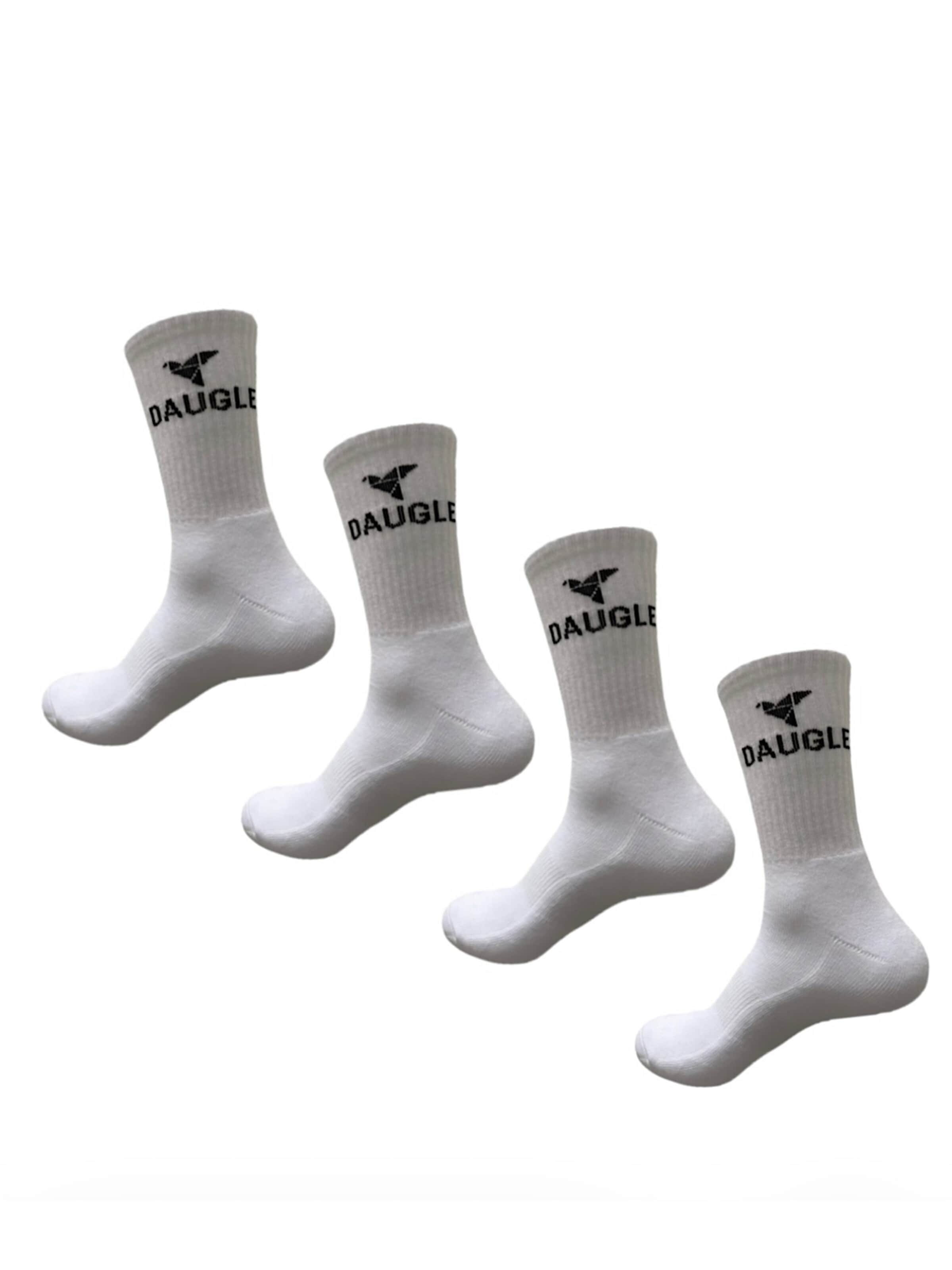 Chaussettes de sport DAUGLE en blanc : devant