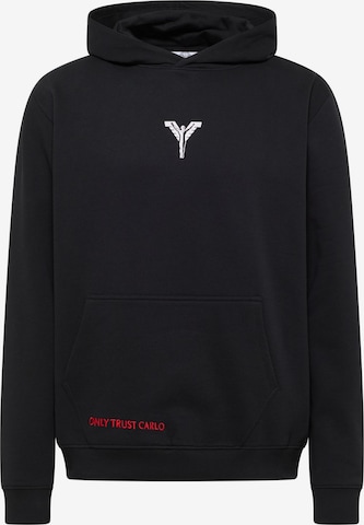 Sweat-shirt 'Fabbricotti' Carlo Colucci en noir : devant