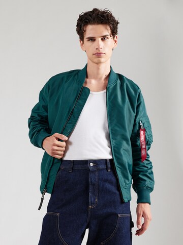 ALPHA INDUSTRIES Átmeneti dzseki 'MA-1' - zöld: elől