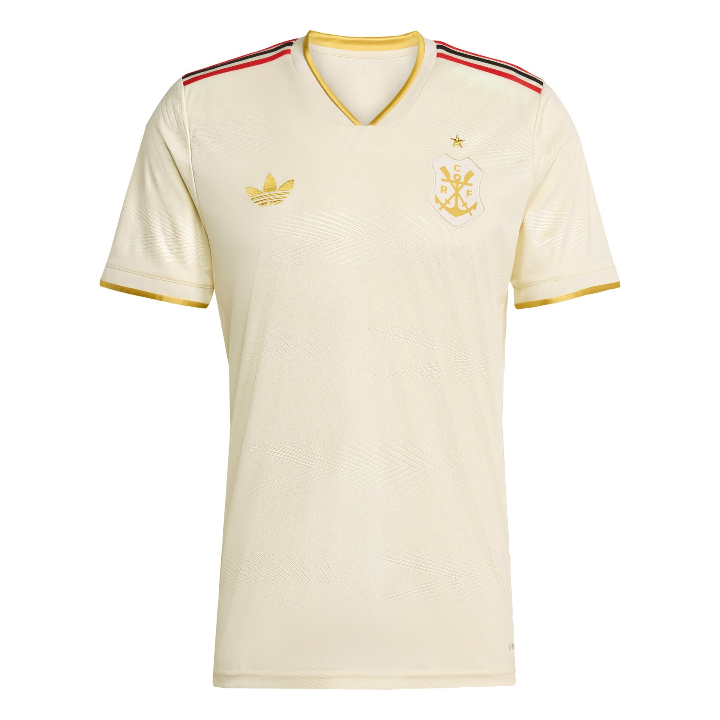 ADIDAS PERFORMANCE Tricot 'CR Flamengo 25 Authentic' in de kleur Goud / Donkerrood / Zwart / Wolwit, Productweergave