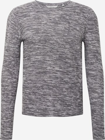 Pull-over !Solid en gris : devant