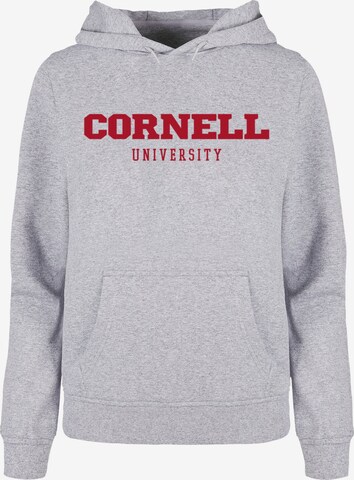 Merchcode Sweatshirt 'Cornell University' in Grijs: voorkant