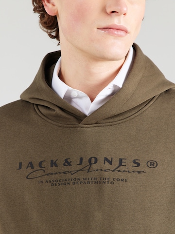 JACK & JONESSweater majica 'JCOPOINT' - zelena boja