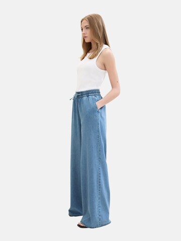 TOM TAILOR DENIM Wide leg Jeans i blå