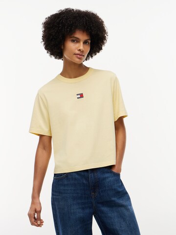 Maglietta di Tommy Jeans in giallo: frontale