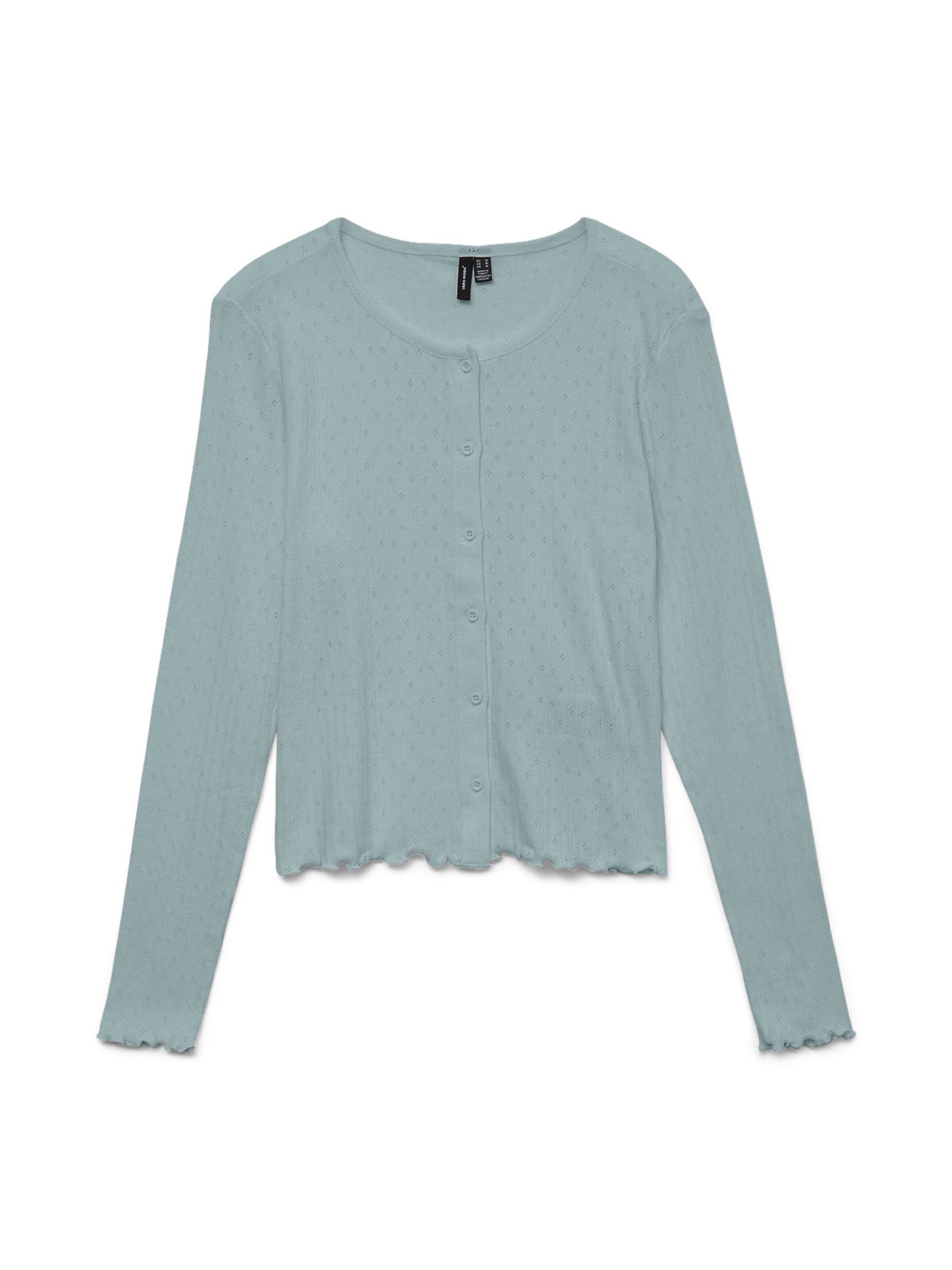VERO MODA Gebreid vest in Groen: voorkant