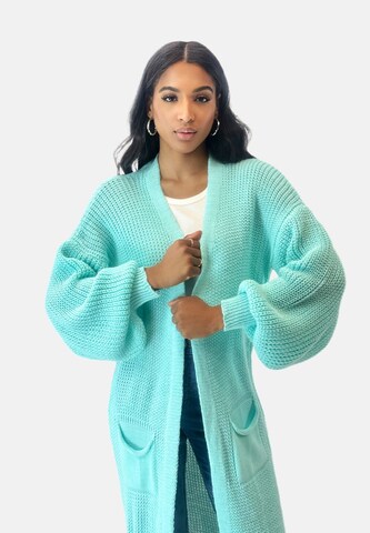 Manteau en tricot Elara en vert
