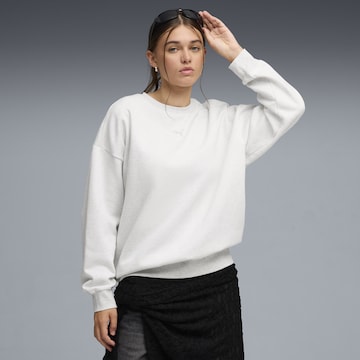 PUMA Sportief sweatshirt 'Essentials' in Wit: voorkant