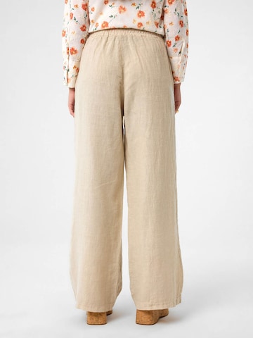 DIMI Wide leg Pants 'Weite Damen Leinenhose' in Beige
