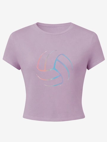T-shirt GORHEY en violet : devant