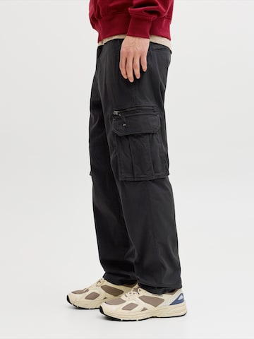 JACK & JONES Loosefit Cargo nadrágok 'JPSTKANE DOVER' - fekete