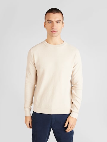 JACK & JONES Sweter 'LAFAYETTE' w kolorze beżowy: przód