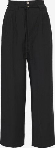 Influencer Pleat-front trousers in Black: front