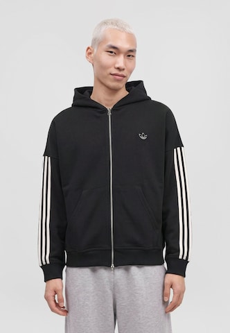 ADIDAS ORIGINALSGornji dio trenirke 'AdiSignature' - crna boja: prednji dio