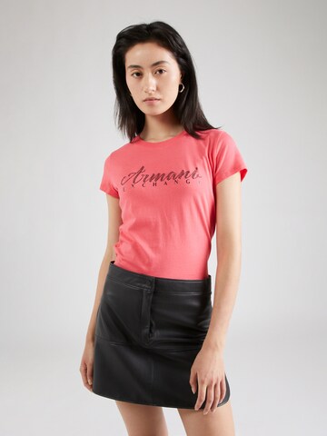ARMANI EXCHANGE Koszulka w kolorze różowy: przód