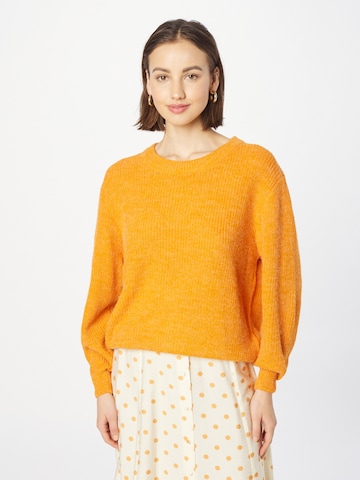 ICHI Sweter 'NOVO' w kolorze pomarańczowy: przód