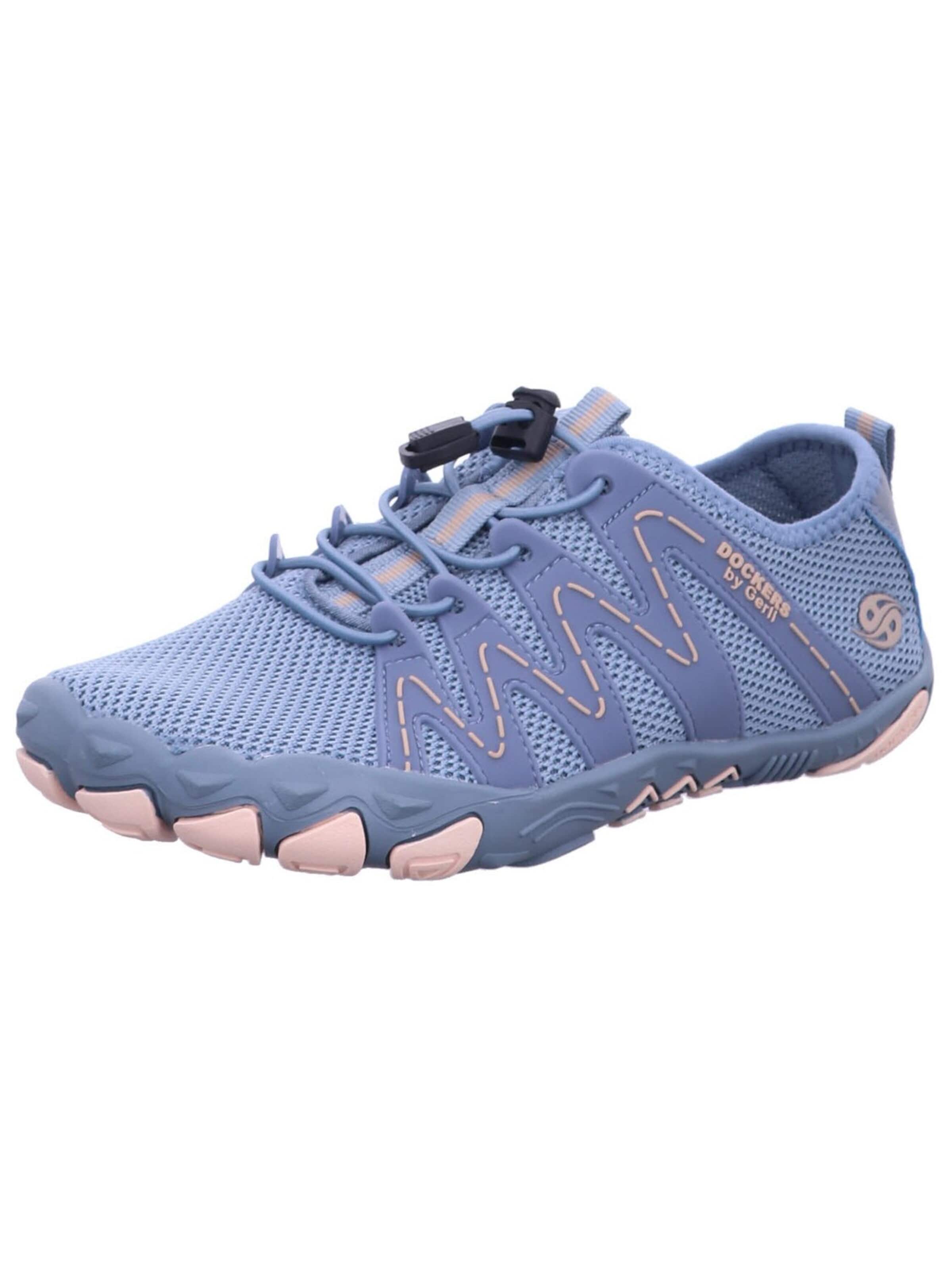Dockers by Gerli - Zapatillas deportivas bajas 'Sneaker Low Damen 56MH202 700 606 Kunststoff (Synthetik) in blau' en azul: frente